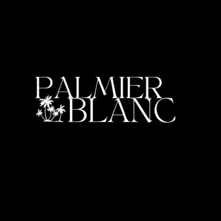 logo palmier blanc